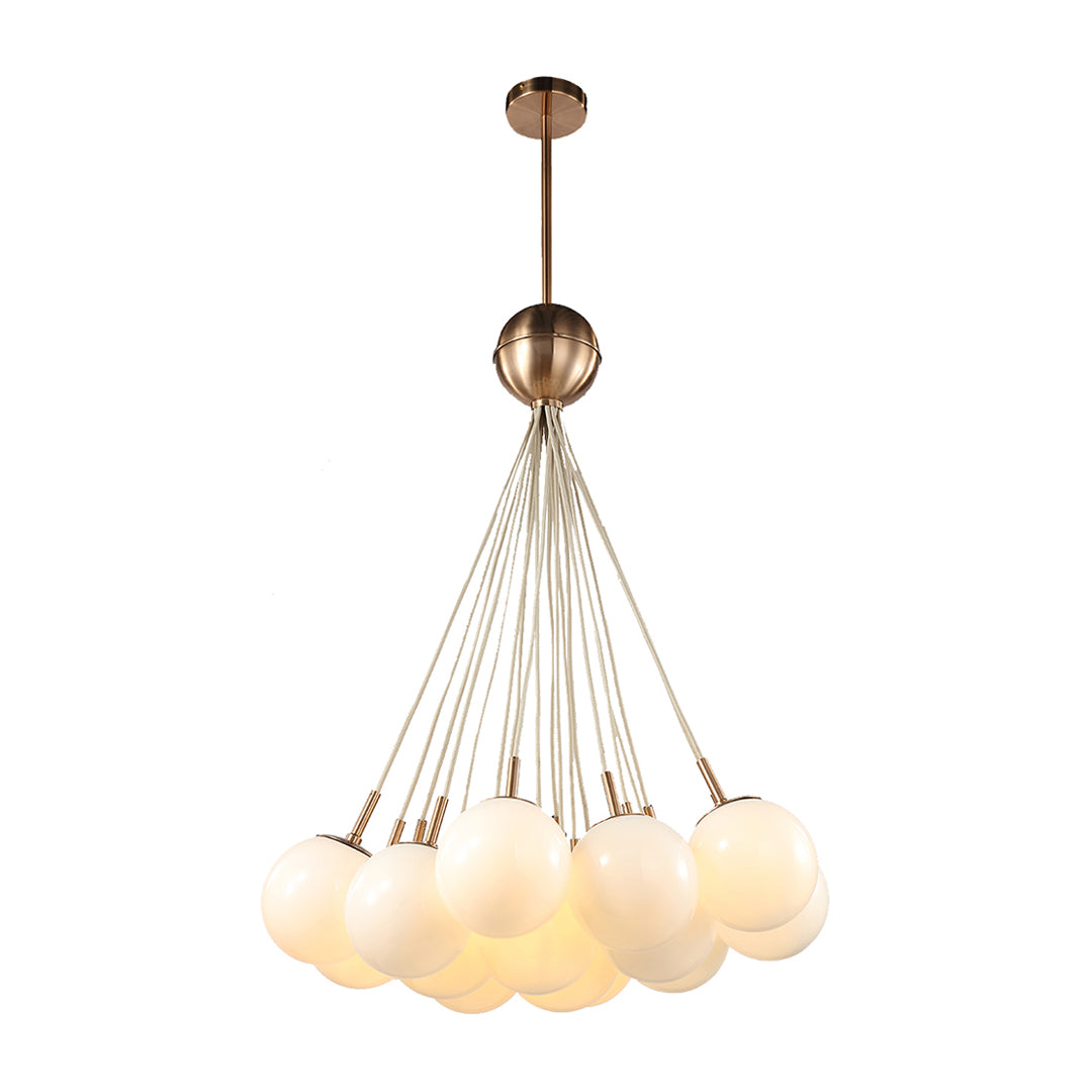 Xanthe - Gold and Bubble Glass Chandelier