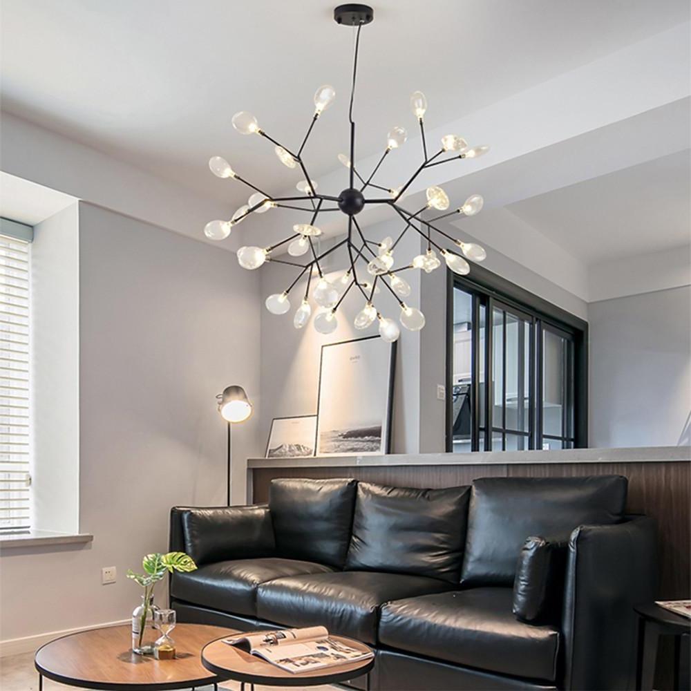 Gorgias - Black or Gold 36-Light Cluster Chandelier