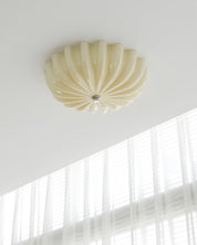 Thelma Cream Glass Petal Flush Ceiling Light – detail 6