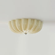 Thelma Cream Glass Petal Flush Ceiling Light – detail 8