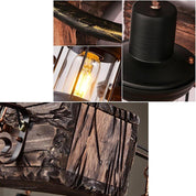 Damaris - 6-Light Wood Lantern Chandelier