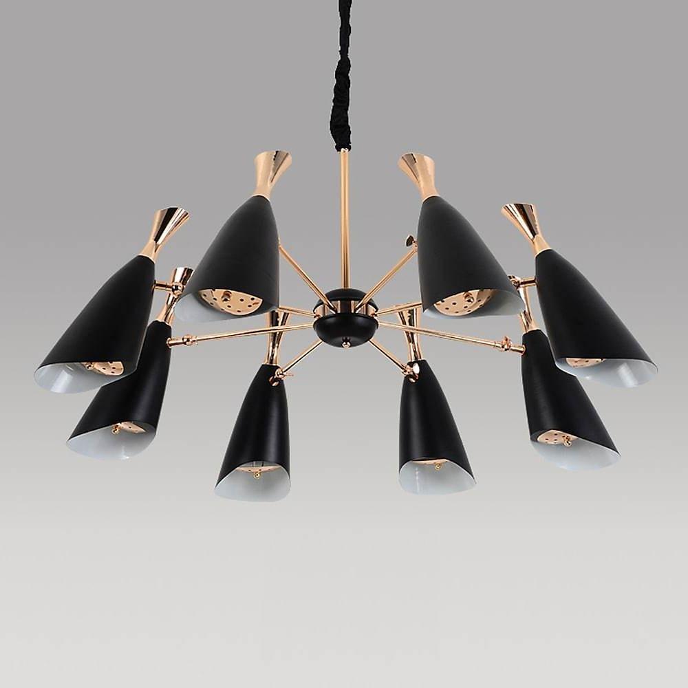 Briseis - Electroplated Metal 8-Light Chandelier