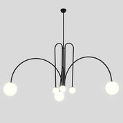 Chremon - Six-Light Arched Fountain Glass Chandelier