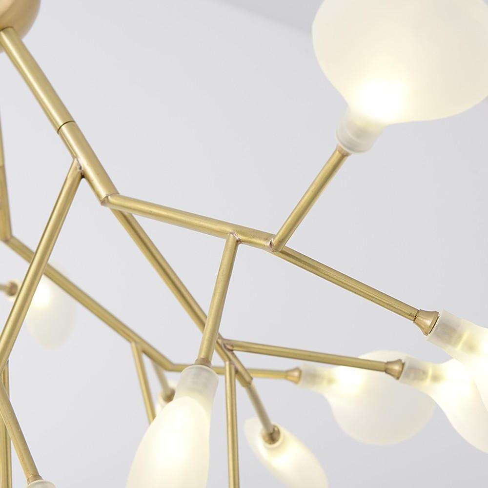 Bion - Brass and Glass 45-Light Sputnik Chandelier