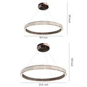 Anthea - Champagne Gold Ring Chandelier