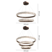Anthea - Champagne Gold Ring Chandelier