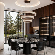 Anthea - Champagne Gold Ring Chandelier
