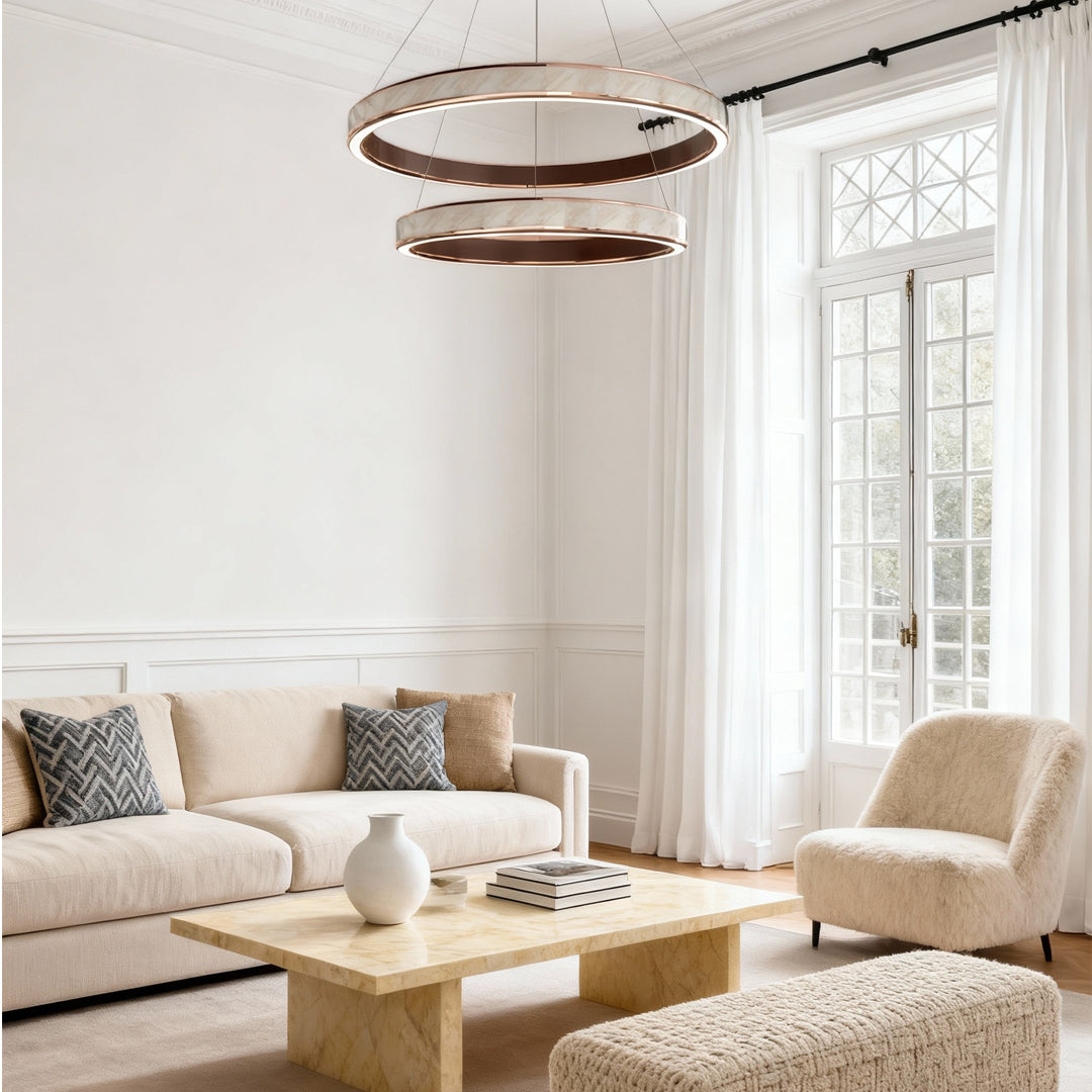 Anthea - Champagne Gold Ring Chandelier