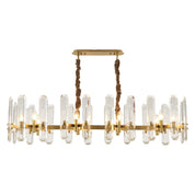 Euphrosyne - Brass and Glass Modern Chandelier
