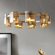 Echion - Nine-Light Acrylic Ring Chandelier