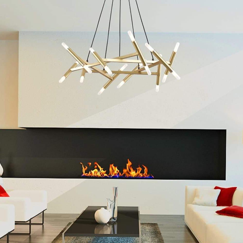 Elpis - Black or Gold 20-Light Sputnik Chandelier