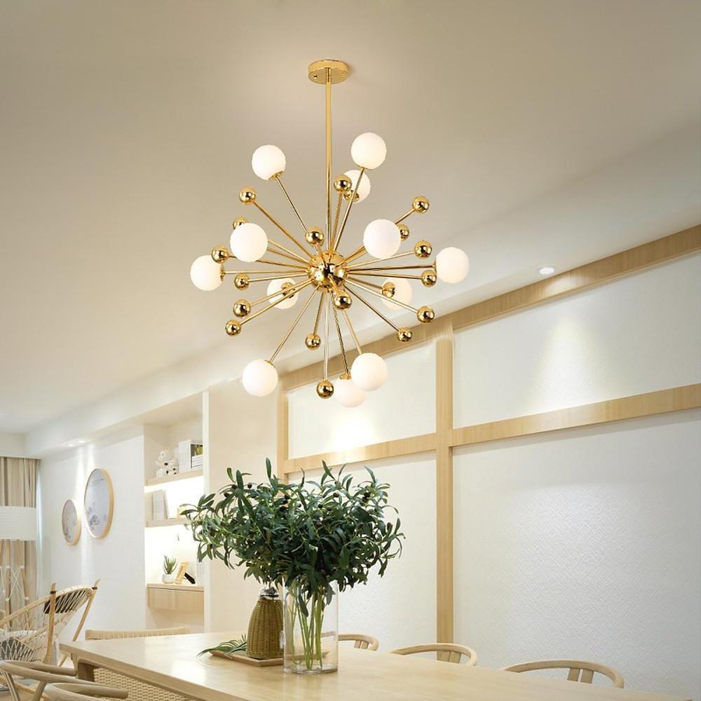 Aiolos - Gold Glass Globe Sputnik Chandelier