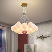 Chrysippos - Cascading Globe Cluster Chandelier