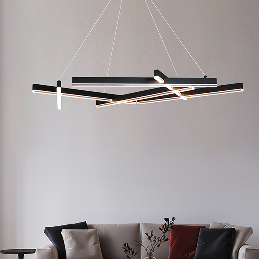 Straton - Black Branch LED Chandelier