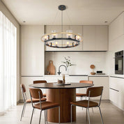 Agathon - Copper and Glass Chandelier