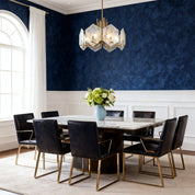 Leandros - Gold Geometric Glass Chandelier