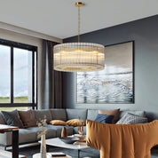 Epikles - Iron and Glass Multi-Head Chandelier
