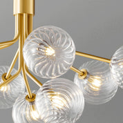 Cassia - Solid Copper Glass Ball Chandelier