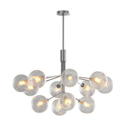 Cassia - Solid Copper Glass Ball Chandelier
