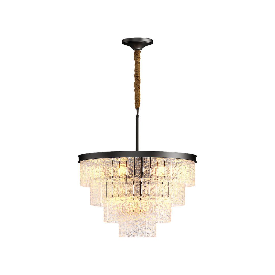 Kadmos - Copper and Glass Geometric Chandelier