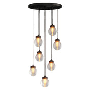 Aglaia - Brass and Glass Globe Chandelier