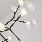 Gorgias - Black or Gold 36-Light Cluster Chandelier
