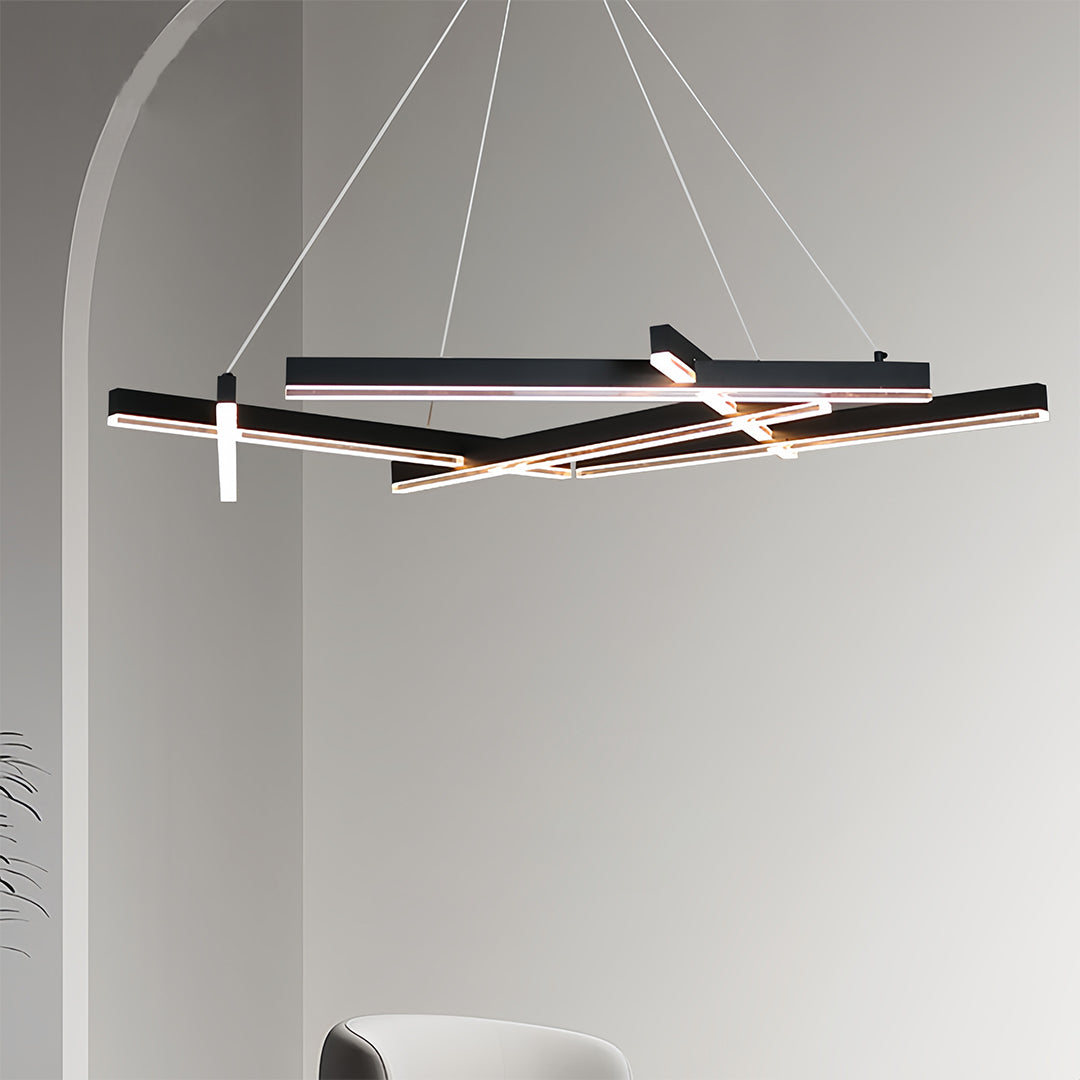 Straton - Black Branch LED Chandelier
