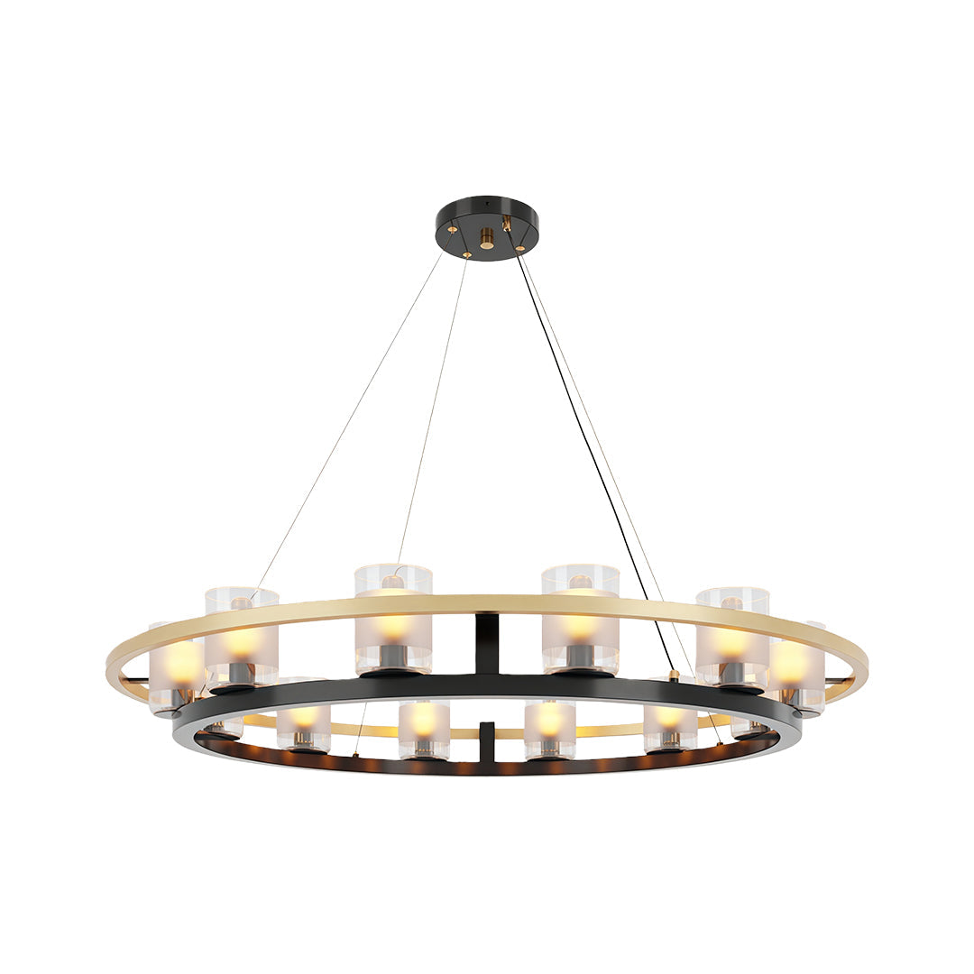 Agathon - Copper and Glass Chandelier