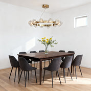Praxis - Gold Ring Glass Chandelier