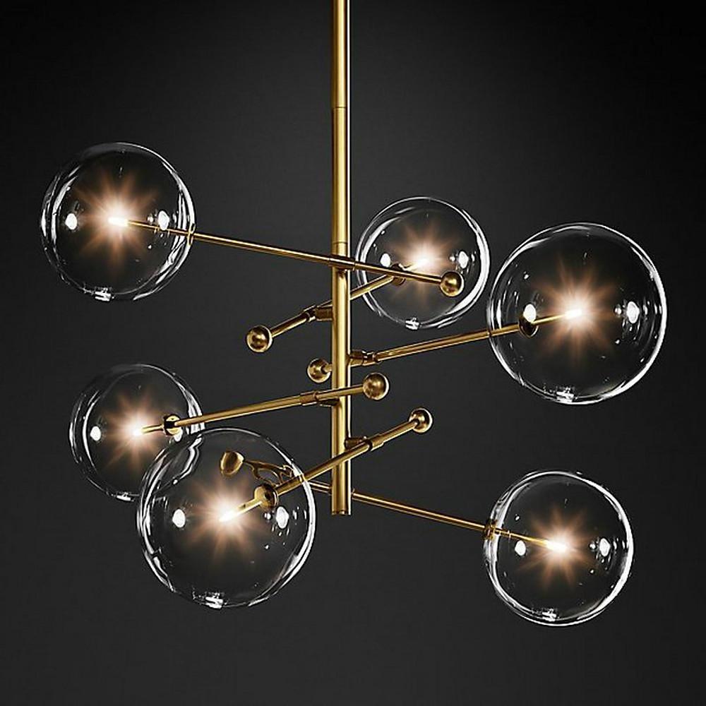 Hegesias - Geometric Globe Glass Chandelier