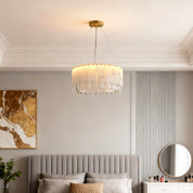 Melantho - Brass and Cloud Stone Chandelier