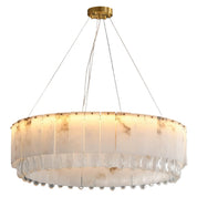 Melantho - Brass and Cloud Stone Chandelier