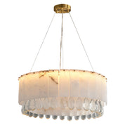 Melantho - Brass and Cloud Stone Chandelier