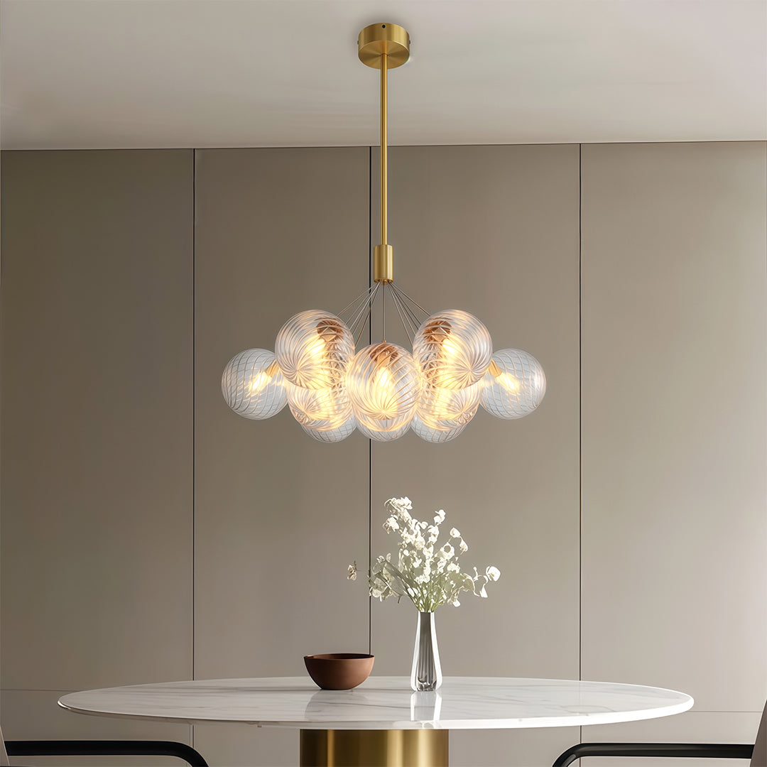 Orestes - Copper Bubble Chandelier