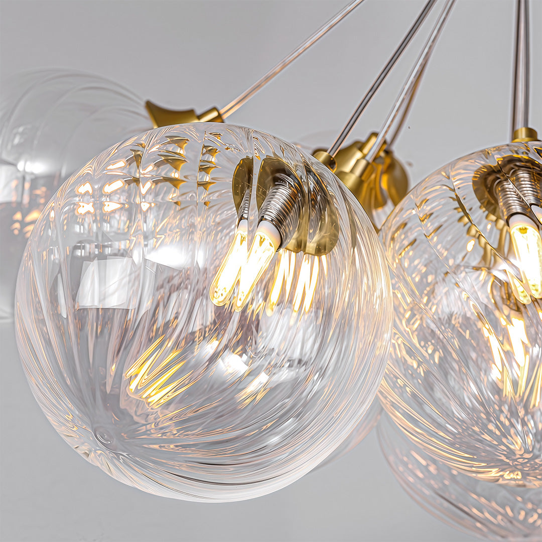 Orestes - Copper Bubble Chandelier