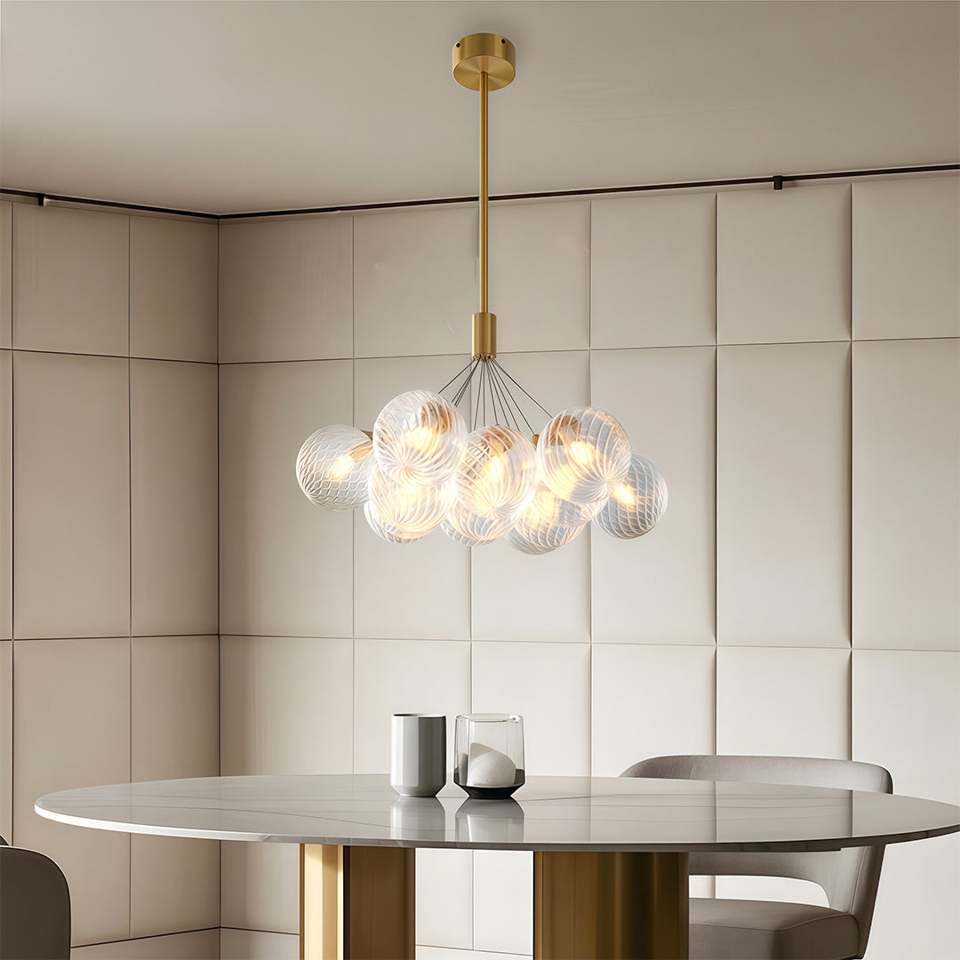 Orestes - Copper Bubble Chandelier