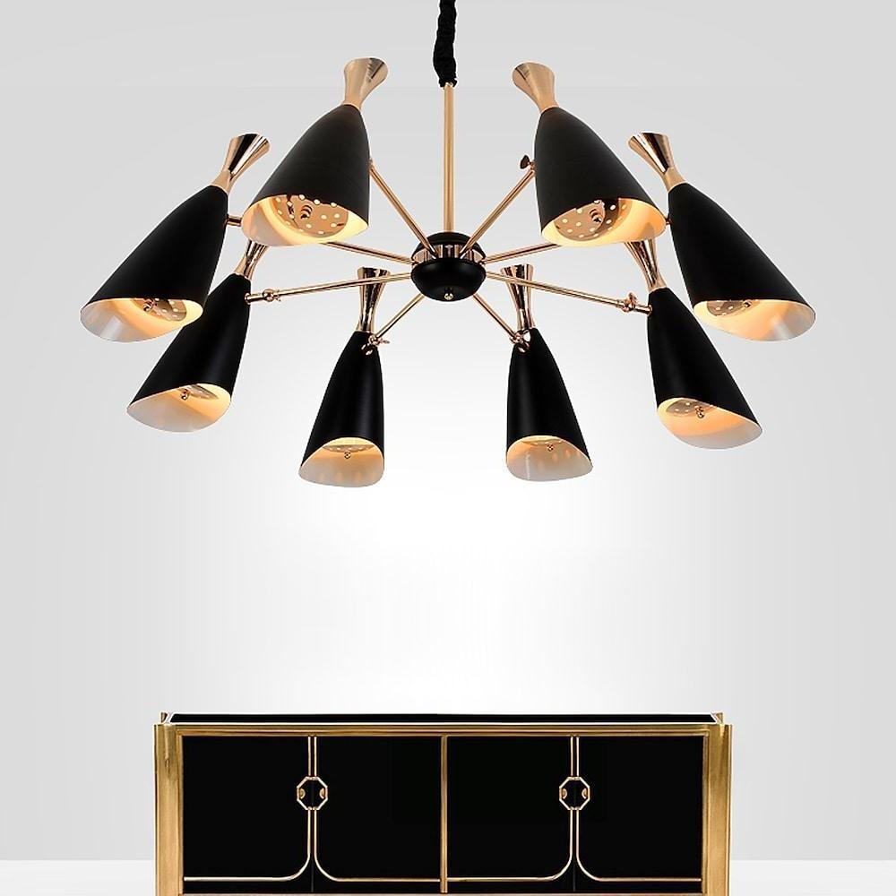 Briseis - Electroplated Metal 8-Light Chandelier