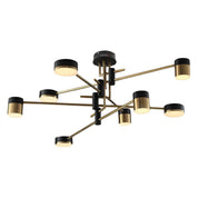 Astraios - Black and Gold Sputnik Chandelier