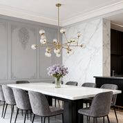 Eudora - Gold Bubble Sputnik Chandelier