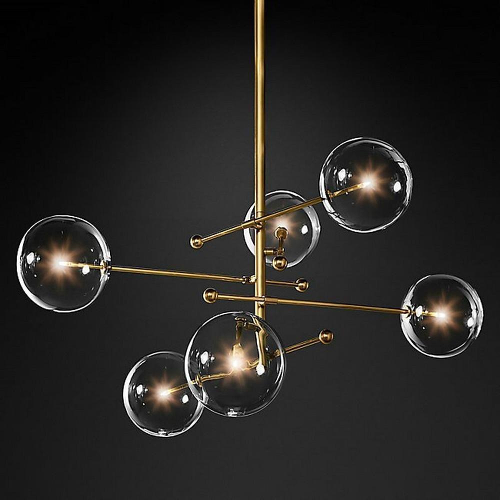 Hegesias - Geometric Globe Glass Chandelier