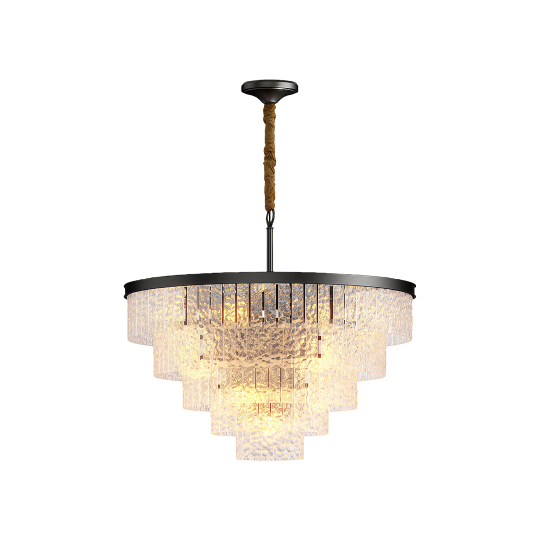 Kadmos - Copper and Glass Geometric Chandelier