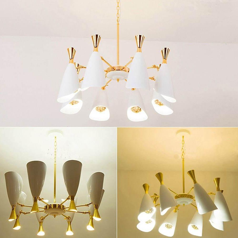 Briseis - Electroplated Metal 8-Light Chandelier