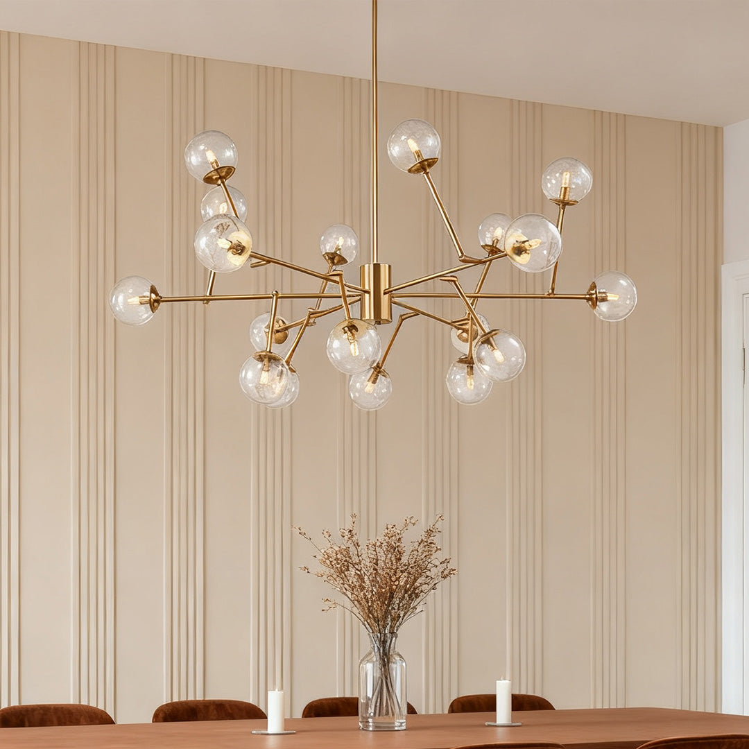 Eudora - Gold Bubble Sputnik Chandelier