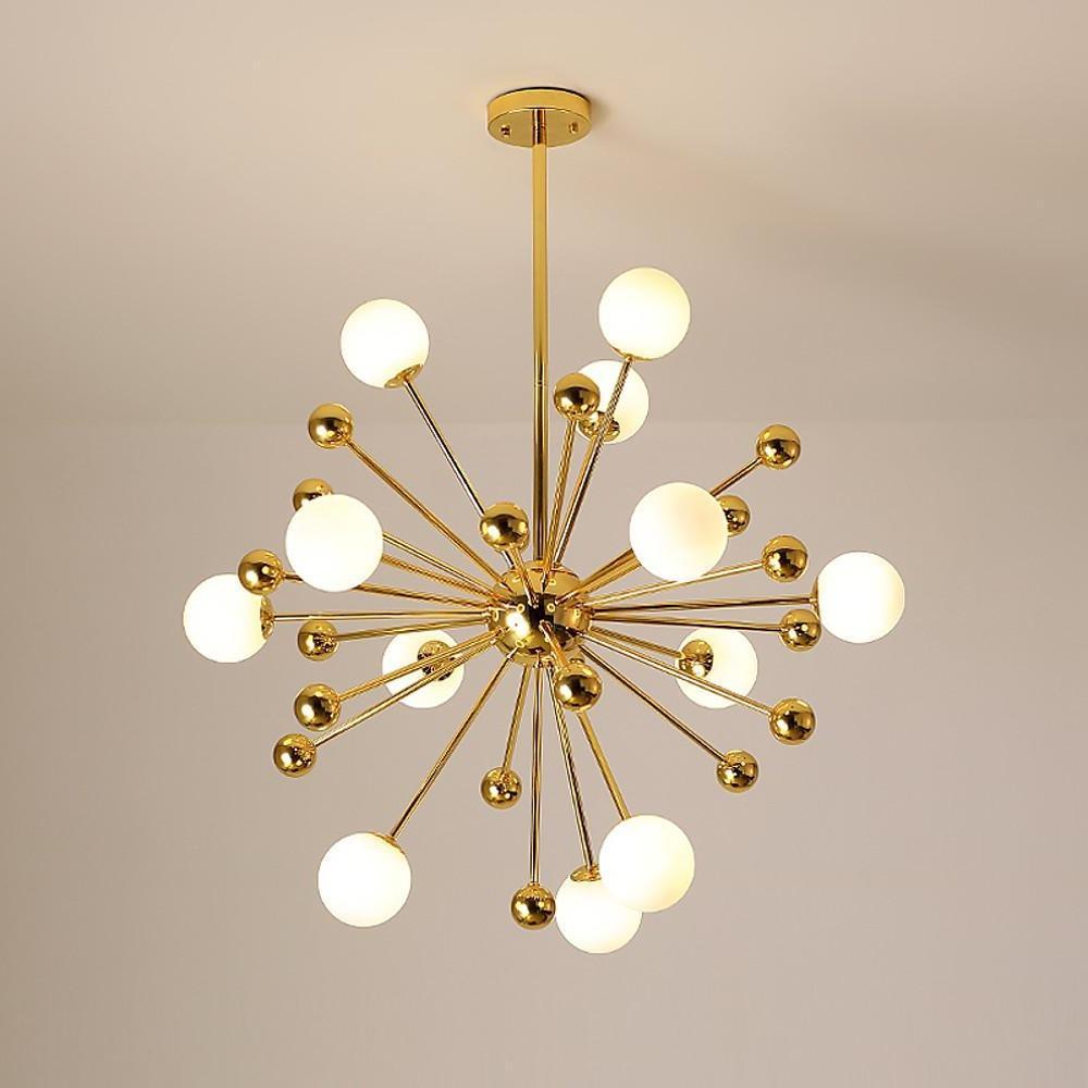 Aiolos - Gold Glass Globe Sputnik Chandelier