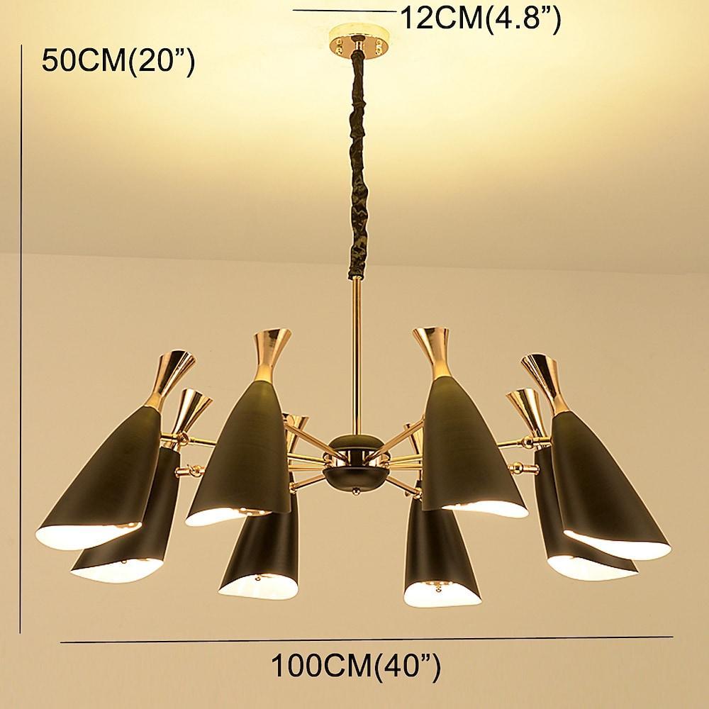Briseis - Electroplated Metal 8-Light Chandelier