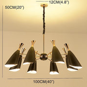 Briseis - Electroplated Metal 8-Light Chandelier