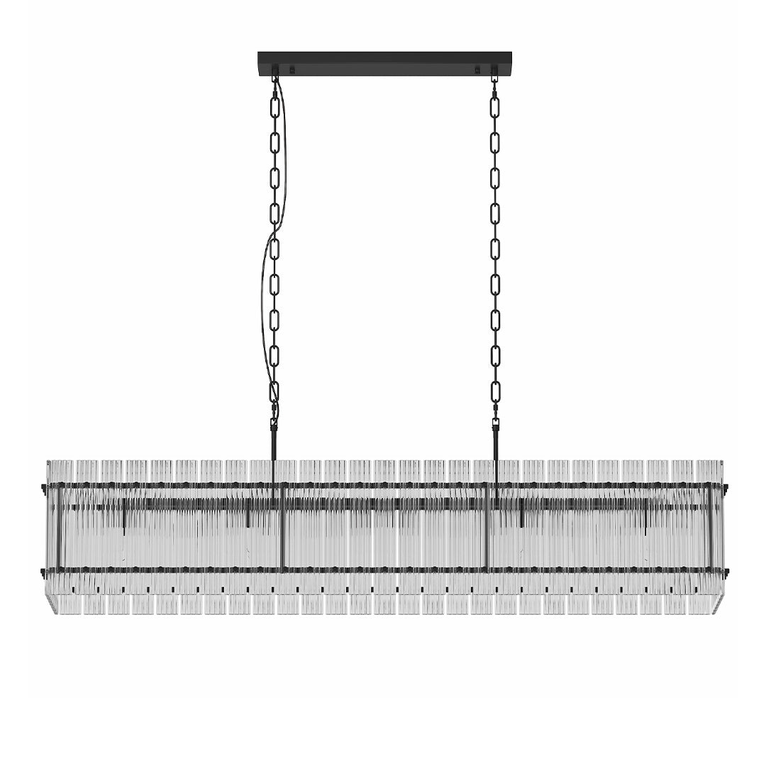 Epikles - Iron and Glass Multi-Head Chandelier