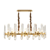 Euphrosyne - Brass and Glass Modern Chandelier