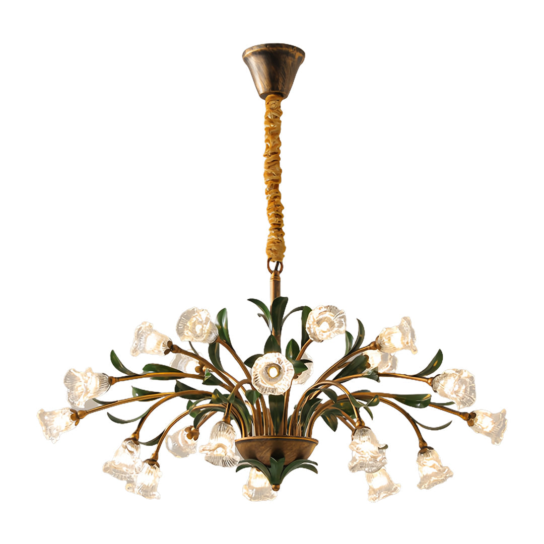 Arete - Vintage Glass Floral Chandelier