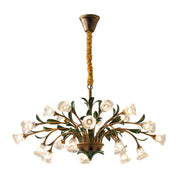Arete - Vintage Glass Floral Chandelier